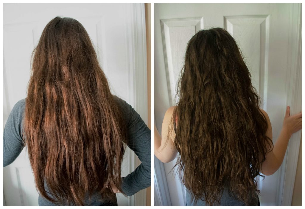 curly girl method before and after 1 week update 2a 2b 2c wavy curly hair