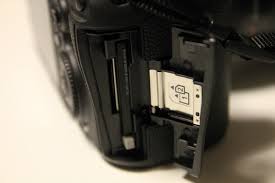 DSLR sd card slot memory card won't stay locked in place