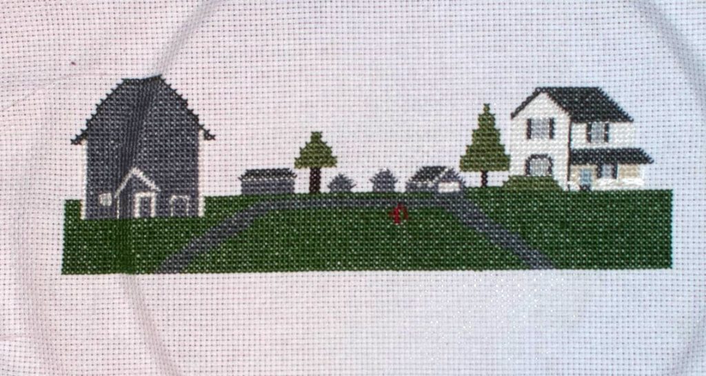 Custom farm cross stitch pattern