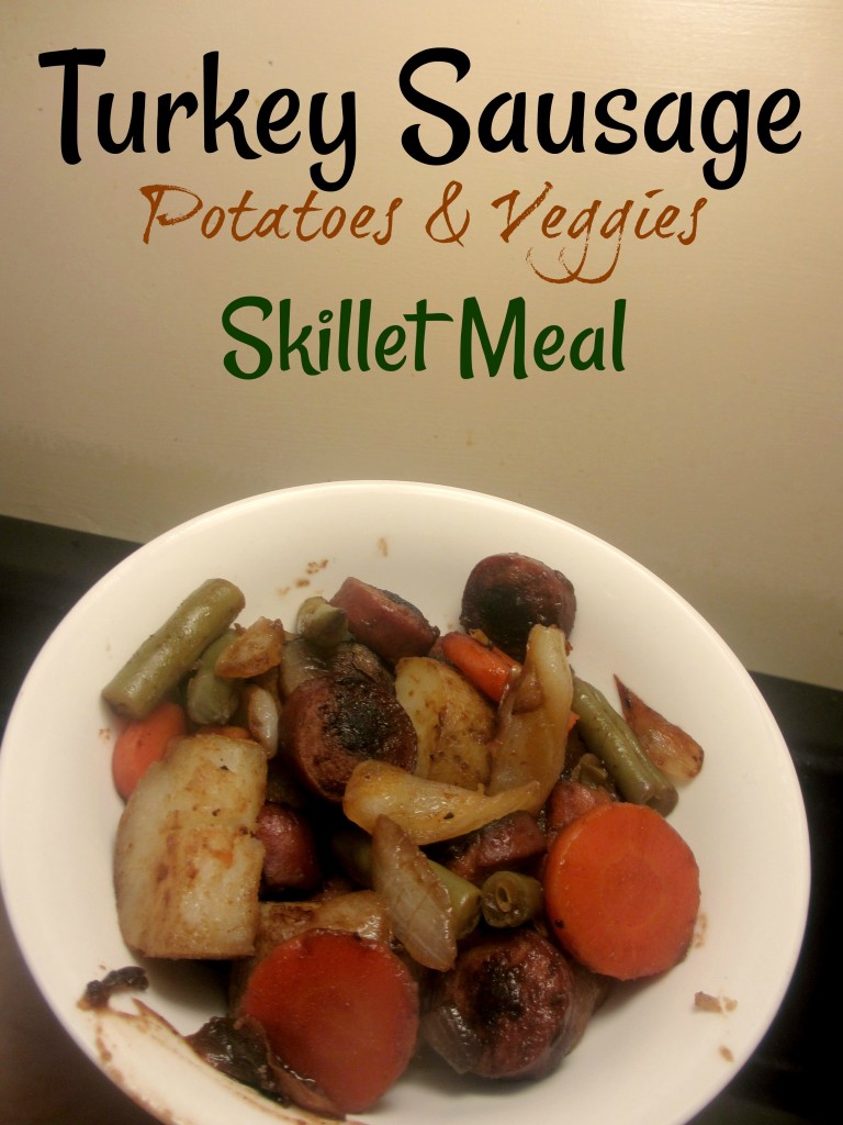 turkey sausage potatoes and veggies skillet meal Frank Loves Beans
